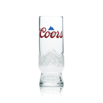 6x Coors Bier Glas 0,25l Pokal Becher Tulpe England UK...