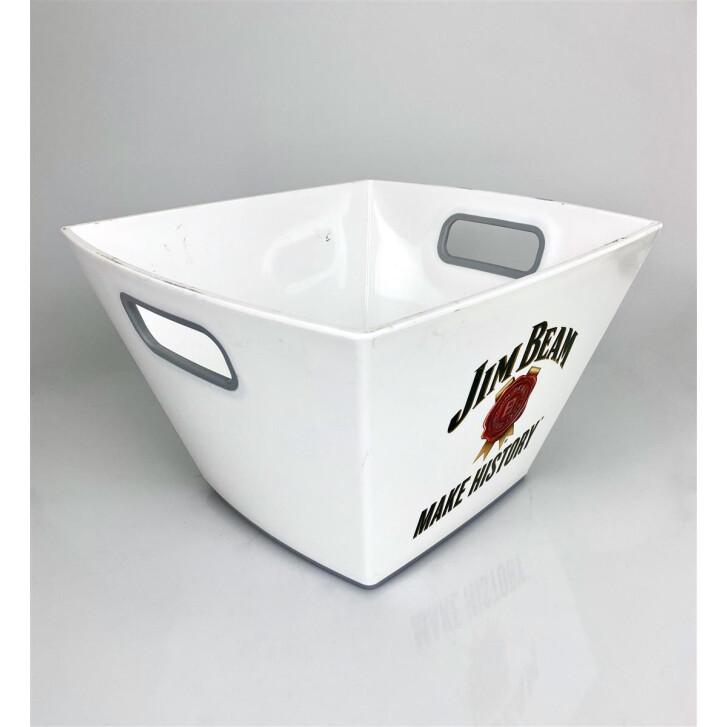 1x Jim Beam Whiskey Kühler eckig weiß wie neu