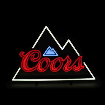 Coors Bier Leuchtreklame Illuminated Sign NEON LED Wand...