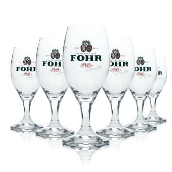 6x Fohr Bier Glas 0,2l Pokal Tulpe Becher Gläser...