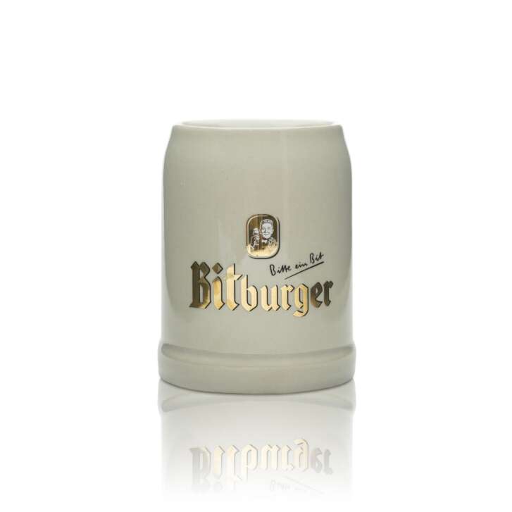 Bitburger Bier Glas 0,5l Krug Seidel Humpen Henkel Gläser Ton Gastro Steingut