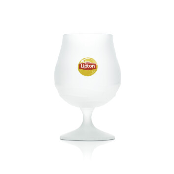 6x Lipton Eistee Glas 0,3l Tulpe Kelch Pokal Frosted...