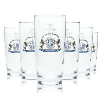 6x Starnberger Brauhaus Bier Glas 0,3l Becher Pokal...