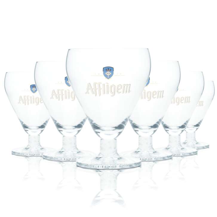 6x Affligem Bier Glas 0,3l Kelch Tulpe Pokal Gläser Gastro Bar Kneipe Craft Pint
