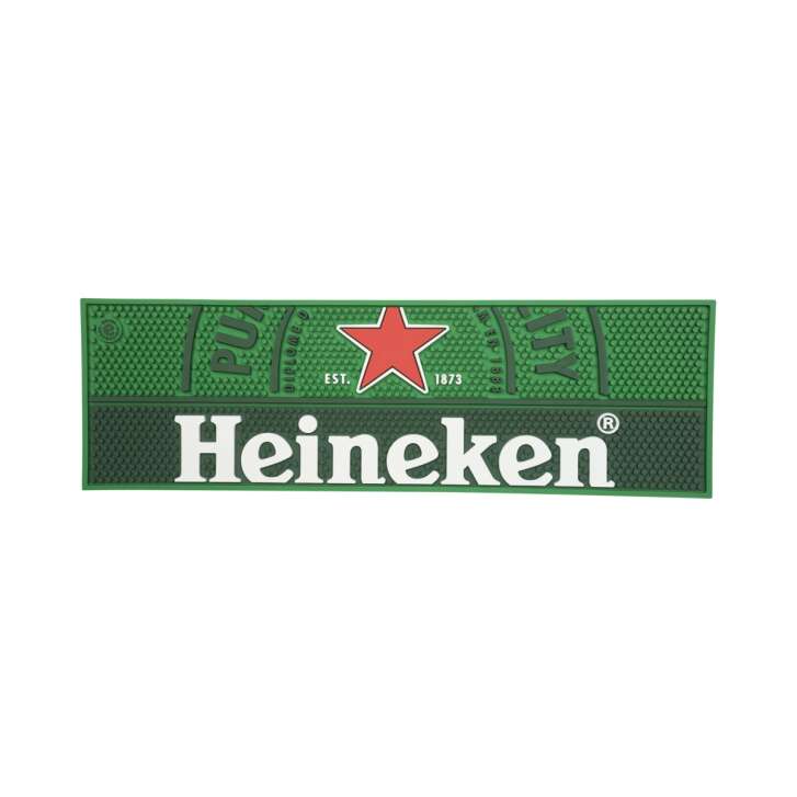 1 Heineken Bier Barmatte 59,7x18,3x1cm Grün Genoppt neu