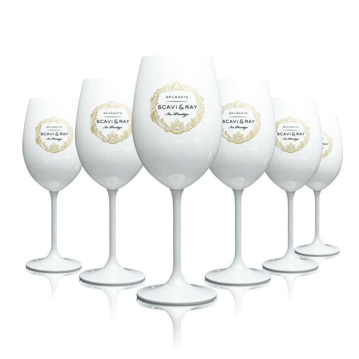6x Scavi & Ray Sekt Glas 0,4l Wein Champagner Ice Prestige Prosecco Gläser Weiß