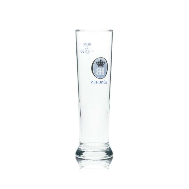 6x HB München Bier Glas 0,3 Pokal Tulpe Gläser Brauerei Bayern Gastro Bar Beer