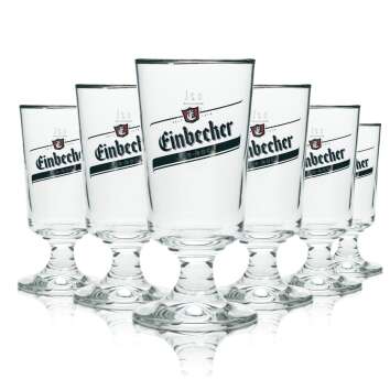 6x Einbecker Bier Glas 0,2l Pokal Tulpe Brauerstutzen...