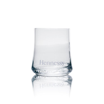 6x Hennessy Whiskey Glas Tumbler d&uuml;nnes Glas