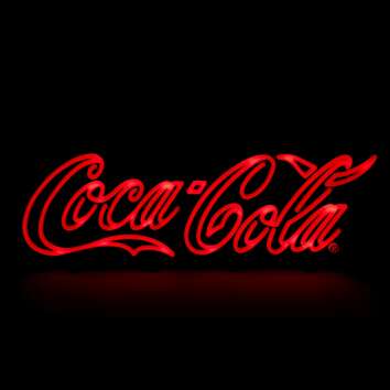 Coca Cola Leuchtreklame LED Neonsign Display Wandschild...