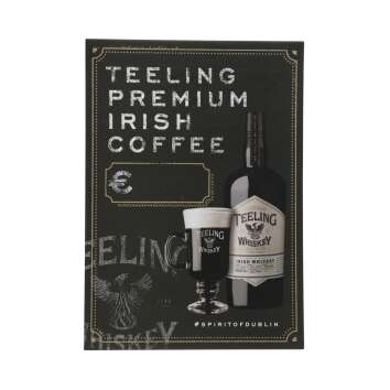 Teeling Whiskey Tischaufsteller A5 Irish Coffee Werbe...