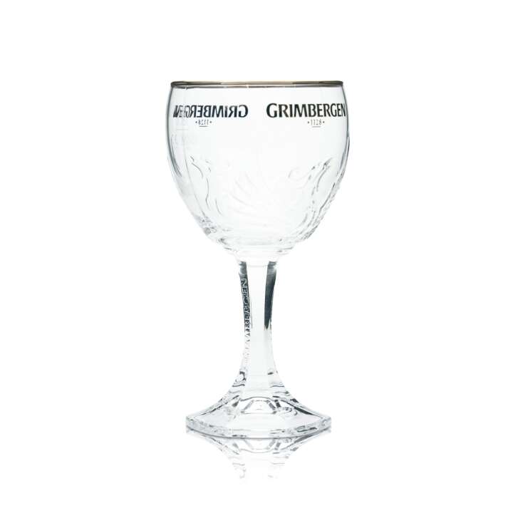 Grimbergen Bier Glas 0,25l Kelch Pokal Design Phoenix Gläser Belgien Abtei Beer