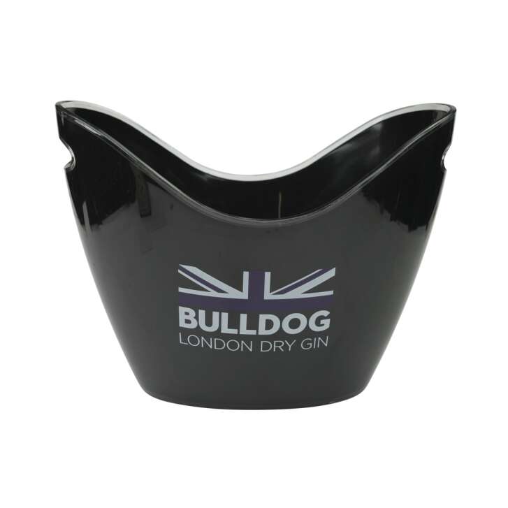 Bulldog Gin Flaschenkühler Eiswürfel Behälter Cooler Box Gastro Club Bar Thermo
