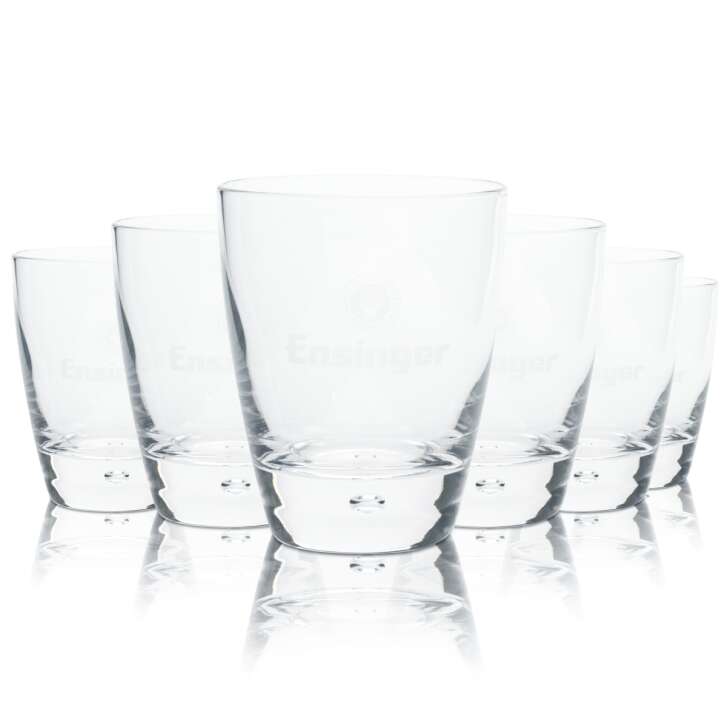 6x Ensinger Wasser Glas 0,2l Blase Tumbler Becher Mineral Soda Gläser Sport Bar