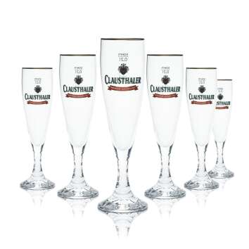 6x Clausthaler Glas 0,2l Pokal Tulpe Alkoholfrei...