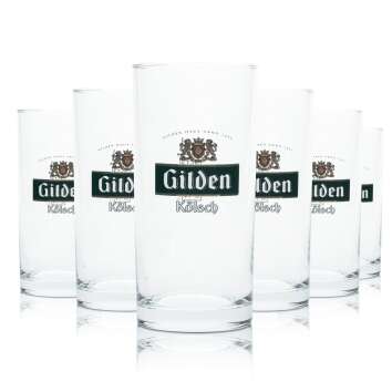 12x Gilden Kölsch Bier Glas 0,1l Stange Becher...