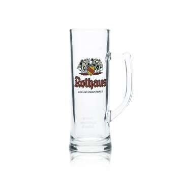Rothaus Bier Glas 0,5l Krug Badner Seidel Gläser...