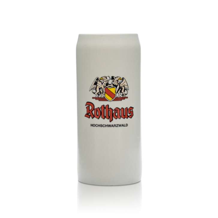 Rothaus Bier Glas 0,5l Ton Krug Humpen Seidel Gläser Brauerei Baden Pils Zäpfle