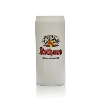 Rothaus Bier Glas 0,5l Ton Krug Humpen Seidel Gläser...