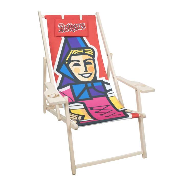 Rothaus Liegestuhl Klapp Strand Garten Lounge Beach Camping Liege Möbel Chair