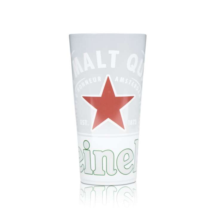Heineken Kunststoff Bier Becher Glas 0,5l Mehrweg Hartplastik Becher Gläser Bar