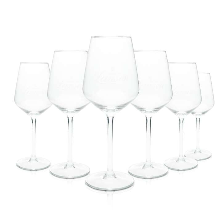 6x Lanson Stielglas 0,3l Kelch Wein Champagner Gläser Cocktail Aperitif Gastro