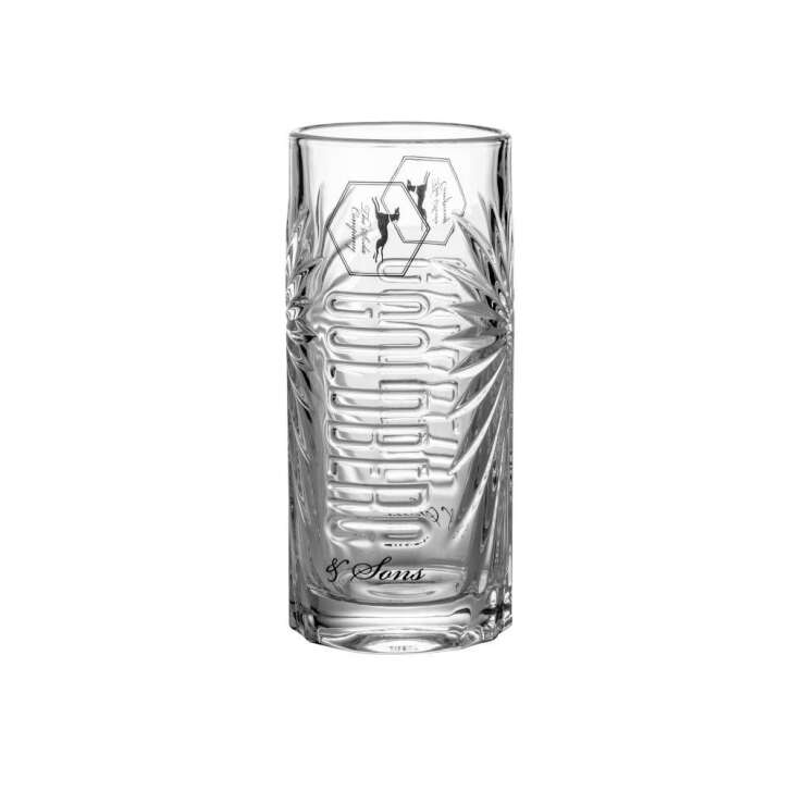 6x Goldberg Soda Glas 0,25l Longdrink Cocktail Kontur Gläser Tonic Soda Ale Bar
