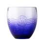 6x Acqua Morelli Wasser Glas 0,25l Blau Tumbler Relief Gläser Mineral Kontur
