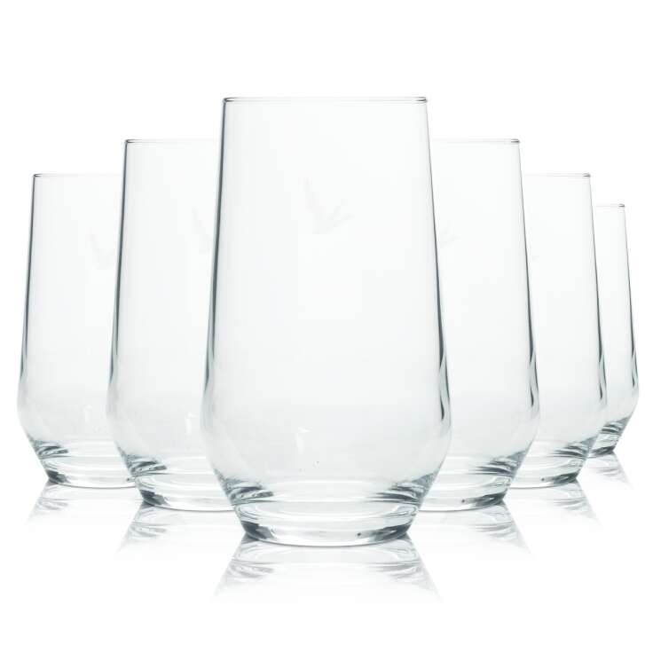 6x Grey Goose Glas 0,4l Longdrink Cocktail Highball Gläser Gastro Kneipe Vodka