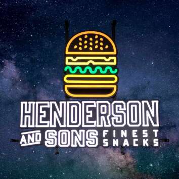 Henderson Leuchtreklame LED Neon Sign Schild Burger...